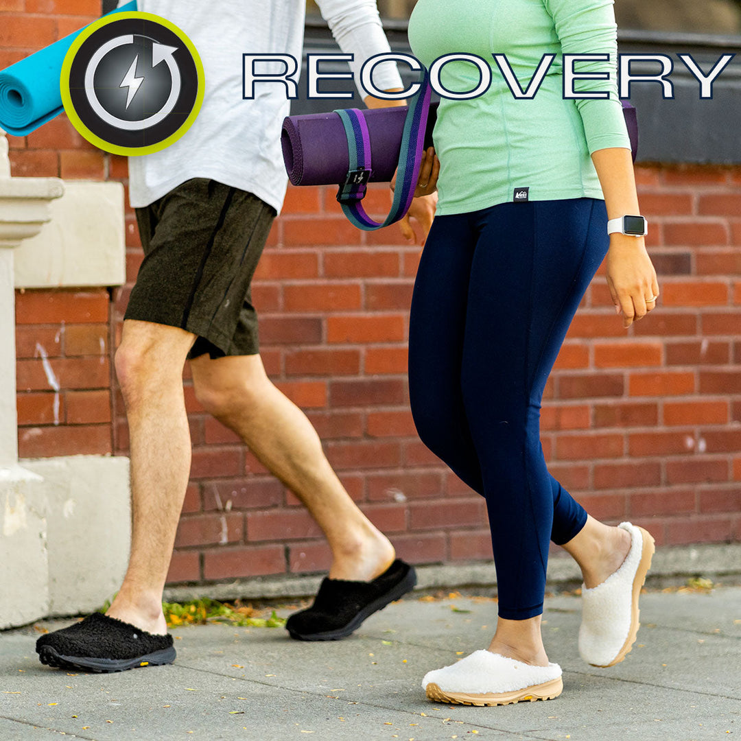 Decorative category cube for the Recovery shoe Collection for Topo Athletic